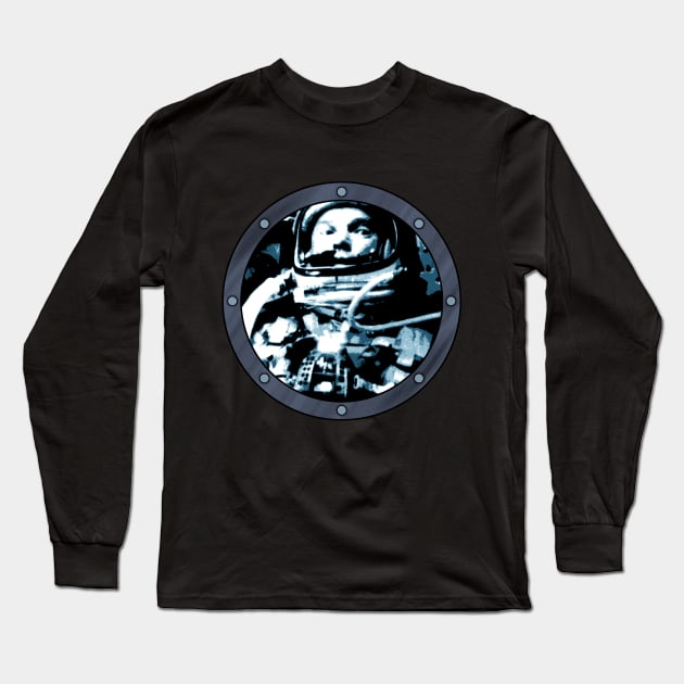 John Glenn Long Sleeve T-Shirt by GloopTrekker